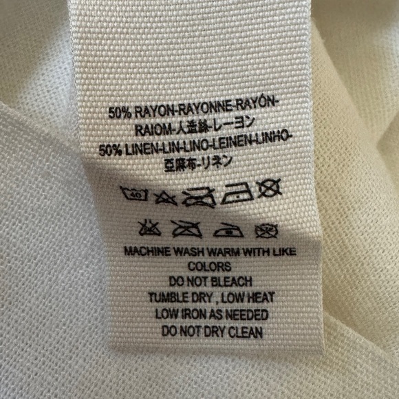 Jen's Pirate Booty Linen Blend Cropped Pants, Size XS - Picture 7 of 7